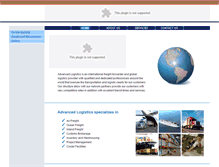 Tablet Screenshot of advanced-logistics.net